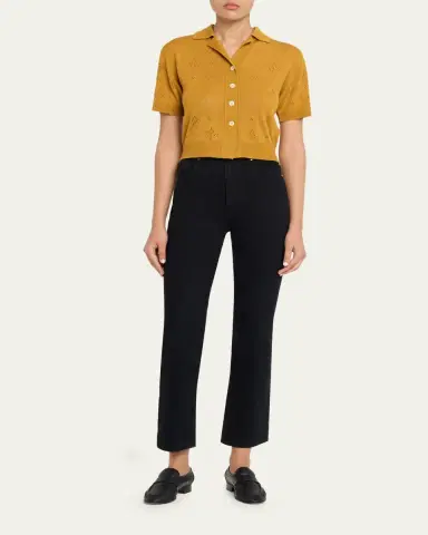 Marni Wool-Silk Openwork Short-Sleeved Shirt | Thumbnail 2 Marni Wool-Silk Openwork Short-Sleeved Shirt | Thumbnail 2