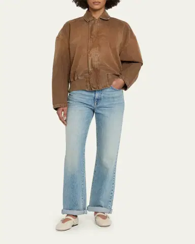 SLVRLAKE Harlem Curve-Sleeve Denim Jacket | Thumbnail 2 SLVRLAKE Harlem Curve-Sleeve Denim Jacket | Thumbnail 2
