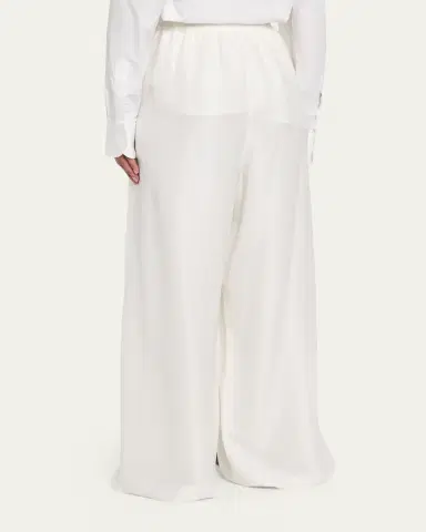 Eskandar Linen Flared Trousers | Thumbnail 3 Eskandar Linen Flared Trousers | Thumbnail 3