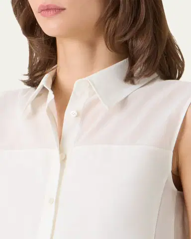 Akris Cotton Voile Button-Down Fitted Shirt | Thumbnail 5 Akris Cotton Voile Button-Down Fitted Shirt | Thumbnail 5