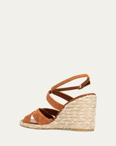 Stuart Weitzman 100mm Alyssa Suede Espadrille Wedge Sandals | Thumbnail 8 Stuart Weitzman 100mm Alyssa Suede Espadrille Wedge Sandals | Thumbnail 8