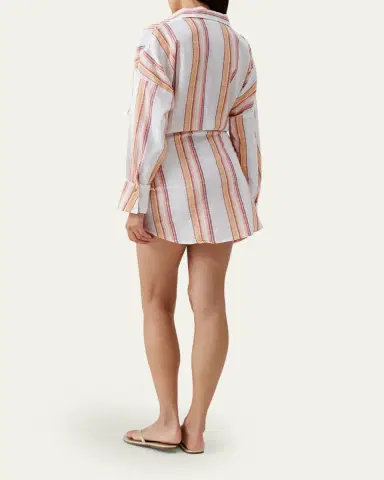 Melissa Odabash Sara Mini Shirtdress Coverup | Thumbnail 3 Melissa Odabash Sara Mini Shirtdress Coverup | Thumbnail 3