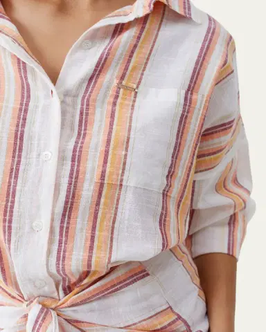 Melissa Odabash Sara Mini Shirtdress Coverup | Thumbnail 4 Melissa Odabash Sara Mini Shirtdress Coverup | Thumbnail 4