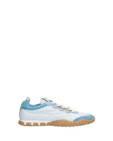 Miu Miu Technical Fabric and Suede Low-Top Sneakers | Thumbnail 1 Miu Miu Technical Fabric and Suede Low-Top Sneakers | Thumbnail 1