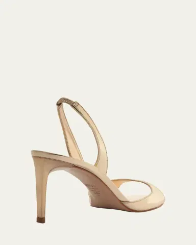 Schutz Scarlett Metallic Leather Mid-Heel Slingback Sandals | Thumbnail 3 Schutz Scarlett Metallic Leather Mid-Heel Slingback Sandals | Thumbnail 3