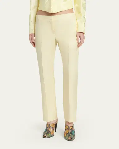 McQueen Low-Rise Cigarette Trousers | Thumbnail 4 McQueen Low-Rise Cigarette Trousers | Thumbnail 4