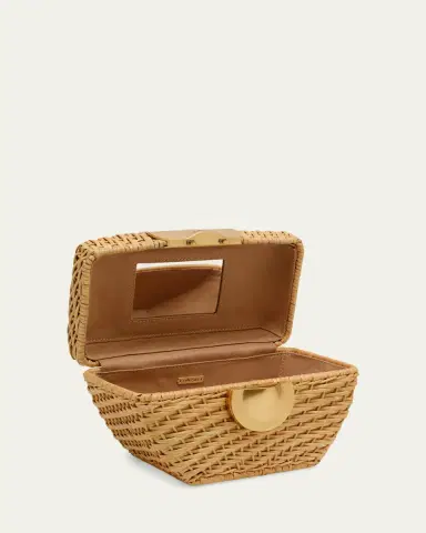 Cult Gaia Tyla Woven Rattan Top-Handle Bag | Thumbnail 3 Cult Gaia Tyla Woven Rattan Top-Handle Bag | Thumbnail 3