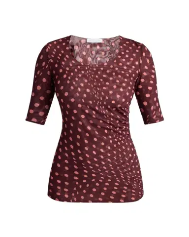Stella McCartney Polka Dot Mesh Elbow-Sleeve Top | Thumbnail 1 Stella McCartney Polka Dot Mesh Elbow-Sleeve Top | Thumbnail 1