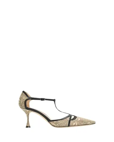 Manolo Blahnik 70mm Gish Snake-Embossed Leather Pumps | Thumbnail 1 Manolo Blahnik 70mm Gish Snake-Embossed Leather Pumps | Thumbnail 1