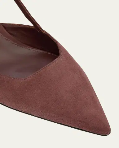 Stuart Weitzman 50mm Vinnie Suede Slingback Pumps | Thumbnail 4 Stuart Weitzman 50mm Vinnie Suede Slingback Pumps | Thumbnail 4