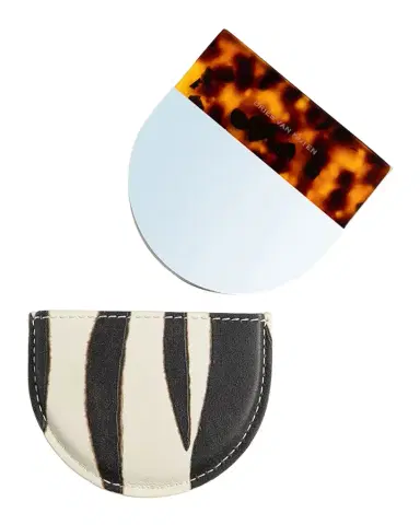 Dries Van Noten Zebra Print and Tortoiseshell Handheld Mirror | Thumbnail 1 Dries Van Noten Zebra Print and Tortoiseshell Handheld Mirror | Thumbnail 1