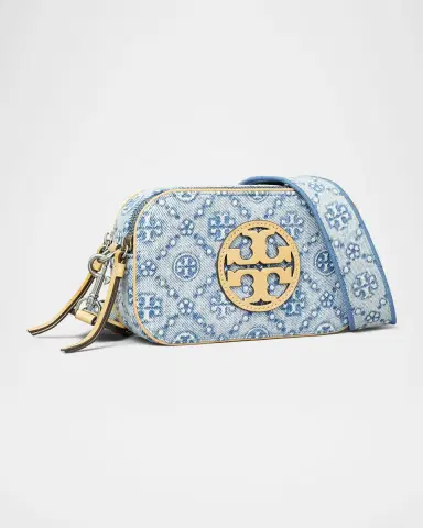 Tory Burch Miller Mini T Monogram Denim Crossbody Bag | Thumbnail 2 Tory Burch Miller Mini T Monogram Denim Crossbody Bag | Thumbnail 2
