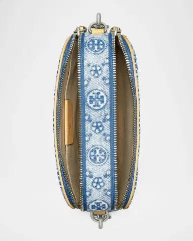 Tory Burch Miller Mini T Monogram Denim Crossbody Bag | Thumbnail 3 Tory Burch Miller Mini T Monogram Denim Crossbody Bag | Thumbnail 3