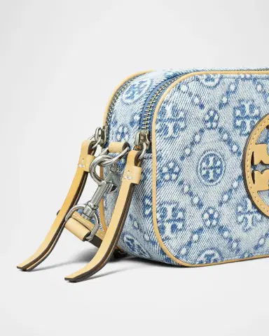 Tory Burch Miller Mini T Monogram Denim Crossbody Bag | Thumbnail 4 Tory Burch Miller Mini T Monogram Denim Crossbody Bag | Thumbnail 4