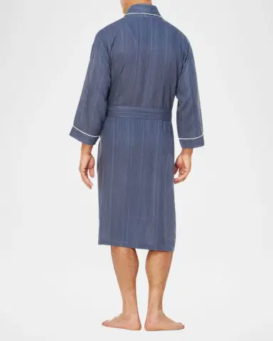 Majestic International Men 's Summer Woven Shawl Robe | Thumbnail 2 Majestic International Men 's Summer Woven Shawl Robe | Thumbnail 2