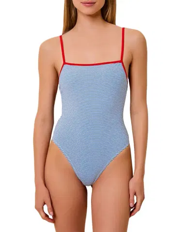 Solid and Striped The Renna Striped One-Piece Swimsuit | Thumbnail 1 Solid and Striped The Renna Striped One-Piece Swimsuit | Thumbnail 1