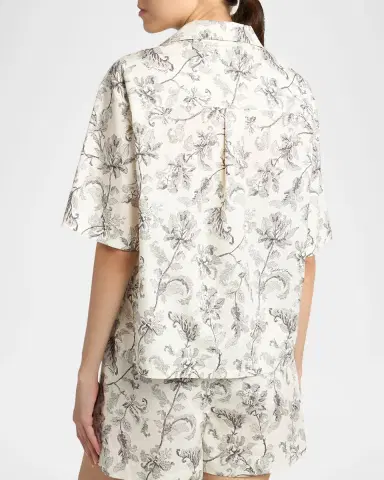 Golden Goose Journey Floral Cotton Voile Shirt | Thumbnail 2 Golden Goose Journey Floral Cotton Voile Shirt | Thumbnail 2