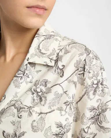Golden Goose Journey Floral Cotton Voile Shirt | Thumbnail 3 Golden Goose Journey Floral Cotton Voile Shirt | Thumbnail 3