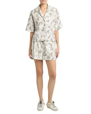 Golden Goose Journey Floral Cotton Voile Shirt | Thumbnail 1 Golden Goose Journey Floral Cotton Voile Shirt | Thumbnail 1