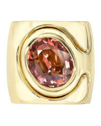 Retrouvaí 14K Pink Tourmaline Impetus Interlocking Puzzle Ring | Thumbnail 2 Retrouvaí 14K Pink Tourmaline Impetus Interlocking Puzzle Ring | Thumbnail 2
