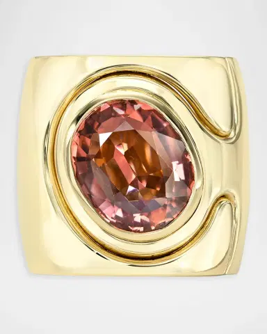 Retrouvaí 14K Pink Tourmaline Impetus Interlocking Puzzle Ring | Thumbnail 3 Retrouvaí 14K Pink Tourmaline Impetus Interlocking Puzzle Ring | Thumbnail 3