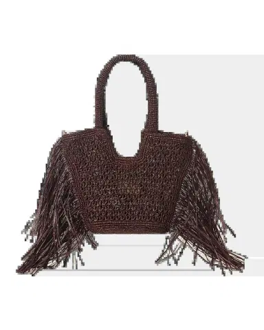 BTB Los Angeles Hunter Mini Fringed Raffia Tote Bag | Thumbnail 2 BTB Los Angeles Hunter Mini Fringed Raffia Tote Bag | Thumbnail 2