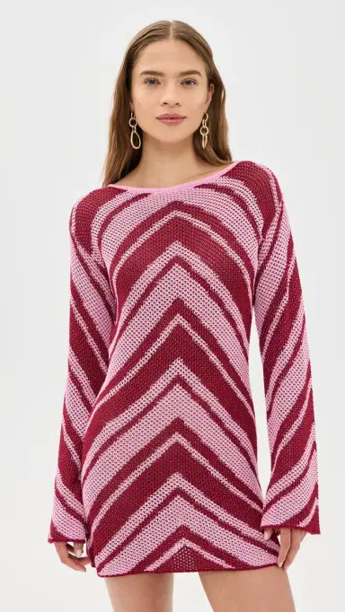 SEVEN WONDERS Mazie Mini Dress Red/Pink | Thumbnail 2 SEVEN WONDERS Mazie Mini Dress Red/Pink | Thumbnail 2