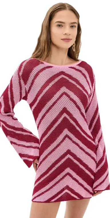 SEVEN WONDERS Mazie Mini Dress Red/Pink | Thumbnail 1 SEVEN WONDERS Mazie Mini Dress Red/Pink | Thumbnail 1