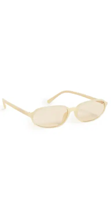 Jacquemus Alba Oval Sunglasses Yellow One Size | Thumbnail 1 Jacquemus Alba Oval Sunglasses Yellow One Size | Thumbnail 1