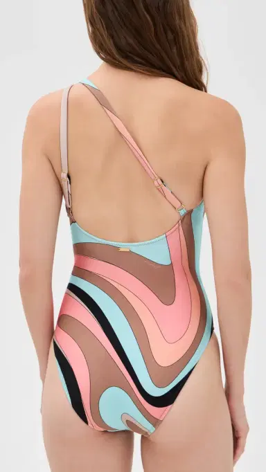 L'Agence Abstract Swirl Karmin One Piece Multi | Thumbnail 3 L'Agence Abstract Swirl Karmin One Piece Multi | Thumbnail 3