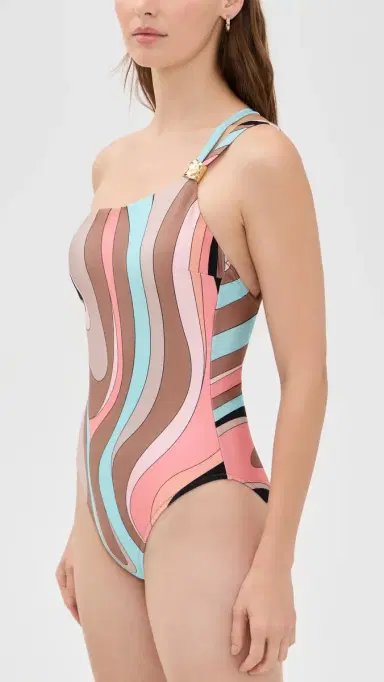 L'Agence Abstract Swirl Karmin One Piece Multi | Thumbnail 4 L'Agence Abstract Swirl Karmin One Piece Multi | Thumbnail 4