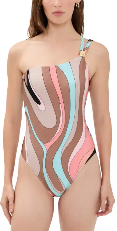 L'Agence Abstract Swirl Karmin One Piece Multi | Thumbnail 1 L'Agence Abstract Swirl Karmin One Piece Multi | Thumbnail 1