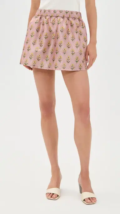 La Maregold The Celeste Skirt Blush attice Floral | Thumbnail 2 La Maregold The Celeste Skirt Blush attice Floral | Thumbnail 2