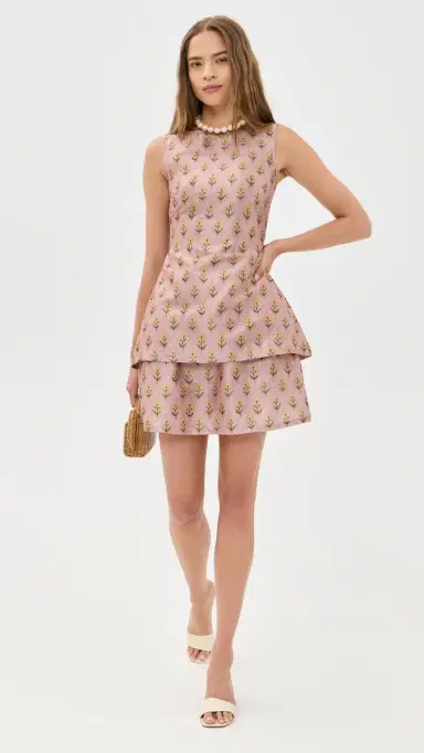 La Maregold The Celeste Skirt Blush attice Floral | Thumbnail 5 La Maregold The Celeste Skirt Blush attice Floral | Thumbnail 5