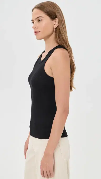 AYR The Flex Ribbed Tank Top Black | Thumbnail 4 AYR The Flex Ribbed Tank Top Black | Thumbnail 4