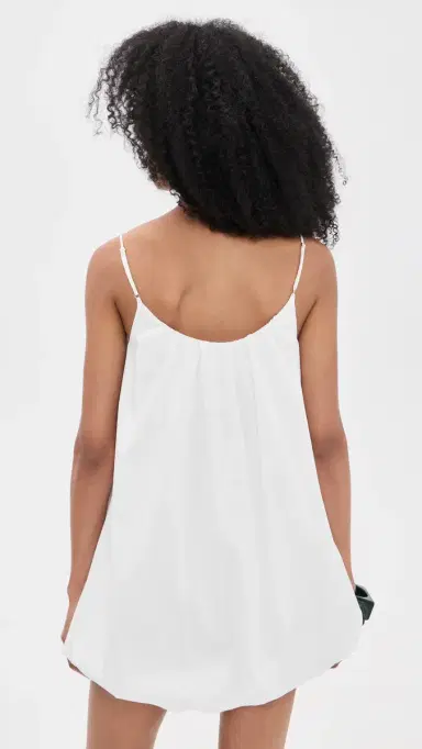 CAROLINE CONSTAS Riley Bubble Hem Mini Dress White | Thumbnail 3 CAROLINE CONSTAS Riley Bubble Hem Mini Dress White | Thumbnail 3