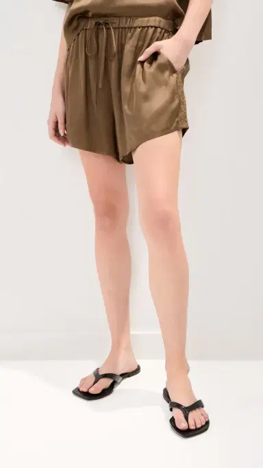 LE BOP avannah atin Shorts Hazelnut | Thumbnail 2 LE BOP avannah atin Shorts Hazelnut | Thumbnail 2