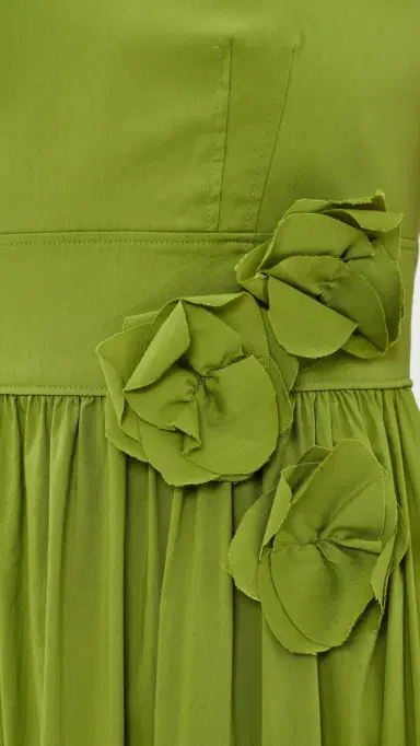 Cinq à Sept Kael Dress dark lime | Thumbnail 6 Cinq à Sept Kael Dress dark lime | Thumbnail 6