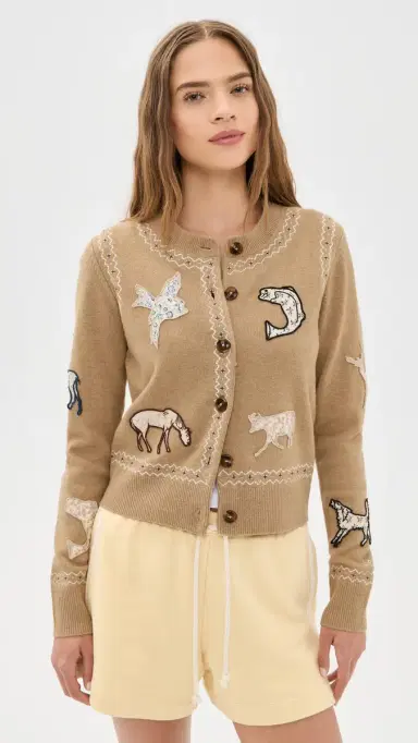 Sea Winslow Craft Wool Cardigan Camel | Thumbnail 2 Sea Winslow Craft Wool Cardigan Camel | Thumbnail 2