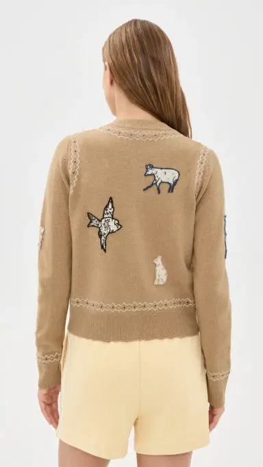 Sea Winslow Craft Wool Cardigan Camel | Thumbnail 3 Sea Winslow Craft Wool Cardigan Camel | Thumbnail 3