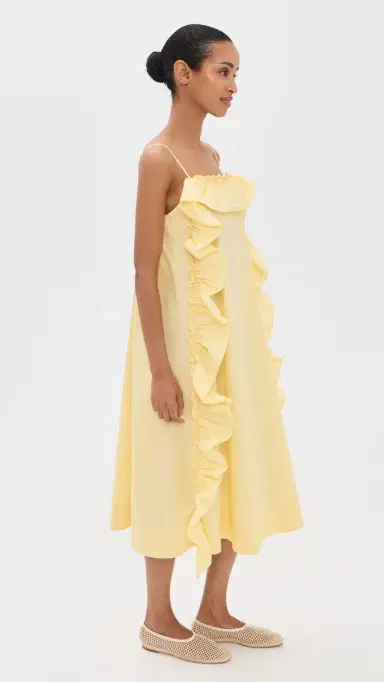 Sea Lisette Ruffle Maxi Sundress Yellow | Thumbnail 4 Sea Lisette Ruffle Maxi Sundress Yellow | Thumbnail 4