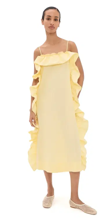 Sea Lisette Ruffle Maxi Sundress Yellow | Thumbnail 1 Sea Lisette Ruffle Maxi Sundress Yellow | Thumbnail 1