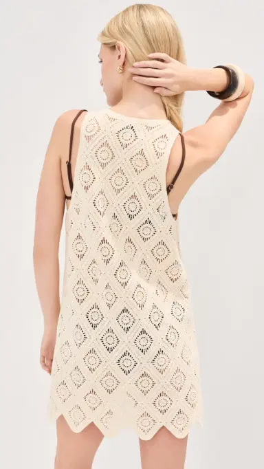 LE BOP Juno Crochet Coverup Dress | Thumbnail 3 LE BOP Juno Crochet Coverup Dress | Thumbnail 3