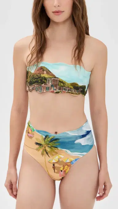 Farm Rio Copacabana Beach Bandeau Bikini Top Copacabana Beach ulti | Thumbnail 5 Farm Rio Copacabana Beach Bandeau Bikini Top Copacabana Beach ulti | Thumbnail 5