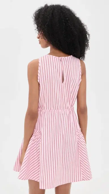 Cinq à Sept Rose Stripe Leylani Dress | Thumbnail 3 Cinq à Sept Rose Stripe Leylani Dress | Thumbnail 3