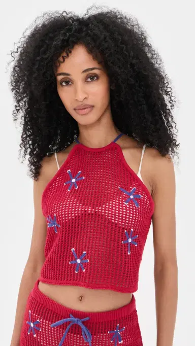 Staud Torin Coverup Top Painted Foulard | Thumbnail 2 Staud Torin Coverup Top Painted Foulard | Thumbnail 2