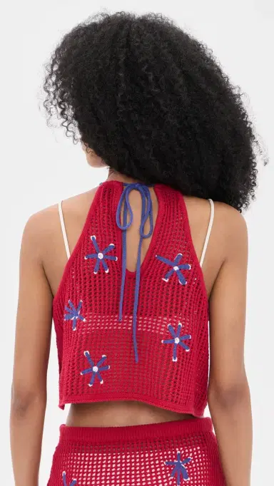 Staud Torin Coverup Top Painted Foulard | Thumbnail 3 Staud Torin Coverup Top Painted Foulard | Thumbnail 3