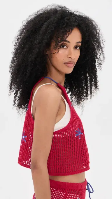 Staud Torin Coverup Top Painted Foulard | Thumbnail 4 Staud Torin Coverup Top Painted Foulard | Thumbnail 4