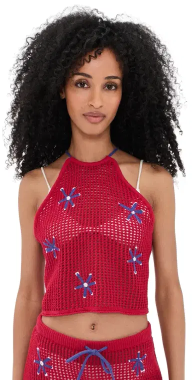 Staud Torin Coverup Top Painted Foulard | Thumbnail 1 Staud Torin Coverup Top Painted Foulard | Thumbnail 1