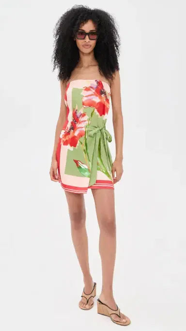 Misa Priya Dress Scarf Flora t | Thumbnail 5 Misa Priya Dress Scarf Flora t | Thumbnail 5